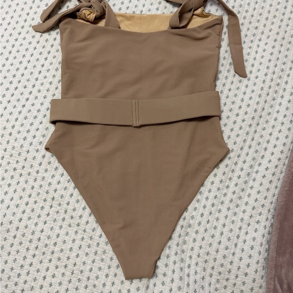 Beach Riot Tan Ribbed Swimsuit - Picture 3 of 6
